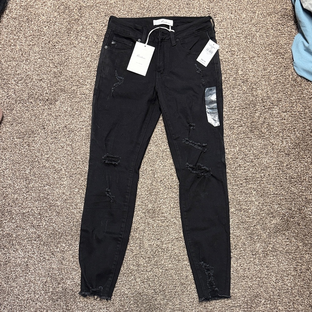 KanCan Black Distressed Skinny Jeans